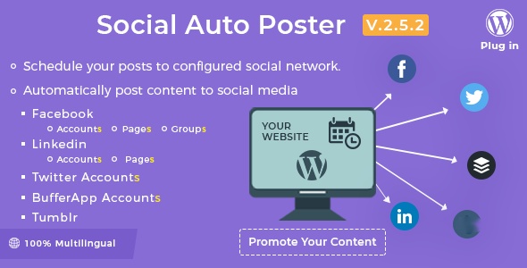 Social Auto Poster v2.5.2 – WordPress Plugin