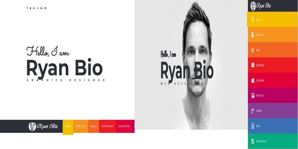 Bio v1.0 – Portfolio And Resume Template