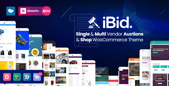 iBid v3.5.5 – Multi Vendor Auctions WooCommerce Theme