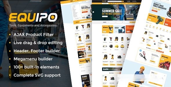 Equipo v2.2 – Parts And Tools WordPress WooCommerce Theme
